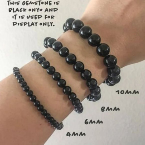 10mm Blue/Green Tiger Eye Beaded Stretch Bracelet - Anxiety Relief - Picture 8 of 10